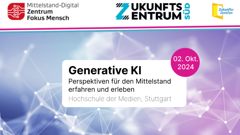 Generative KI: Perspektiven für den Mittelstand erfahren und erleben