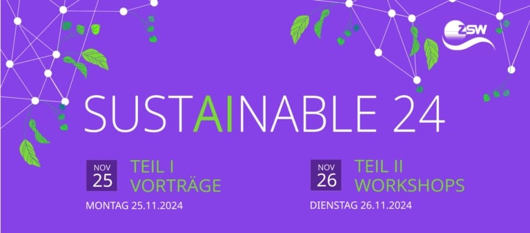 SustAInable 24 – Tag 2: Künstliche Intelligenz für nachhaltige Unternehmen (Workshops)